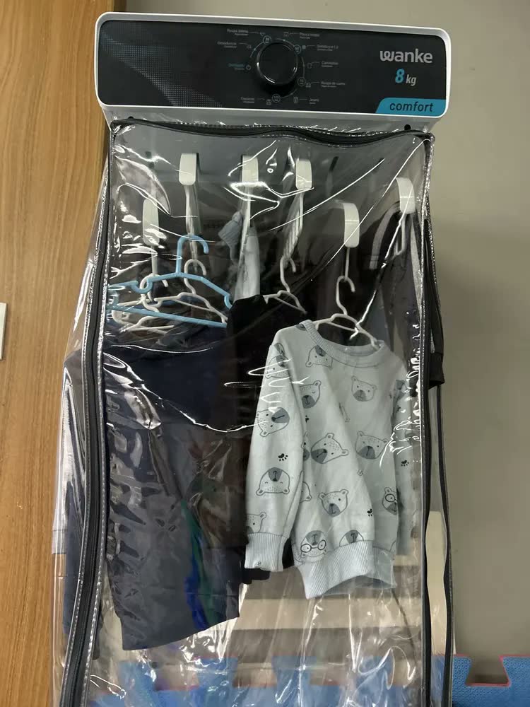 foto de Secadora De Roupas De Parede Comfort Com 8 Programas Cor Grafite Wanke