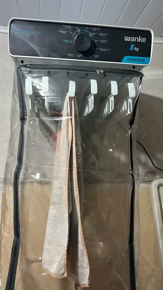 foto de Secadora De Roupas De Parede Comfort Com 8 Programas Cor Grafite Wanke