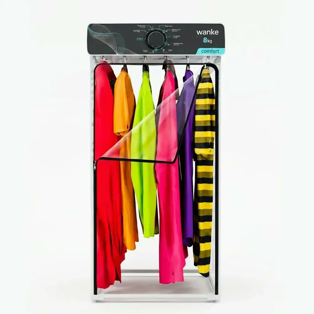 Secadora De Roupas De Parede Comfort Com 8 Programas Cor Grafite Wanke