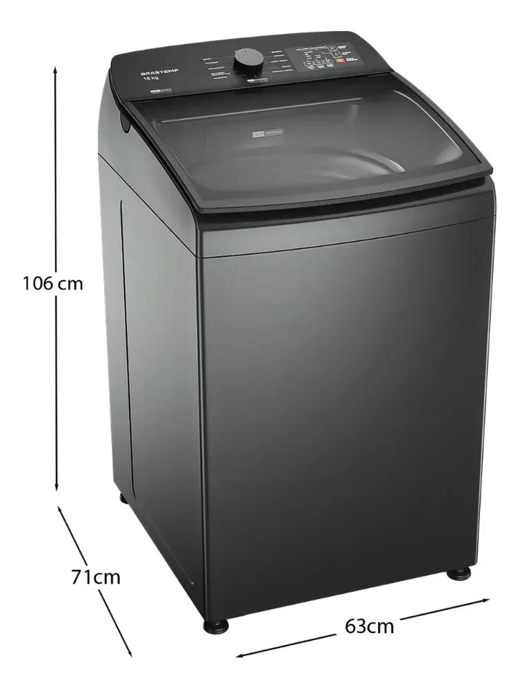 Máquina de Lavar Brastemp 16Kg Titanium - BWF16A9