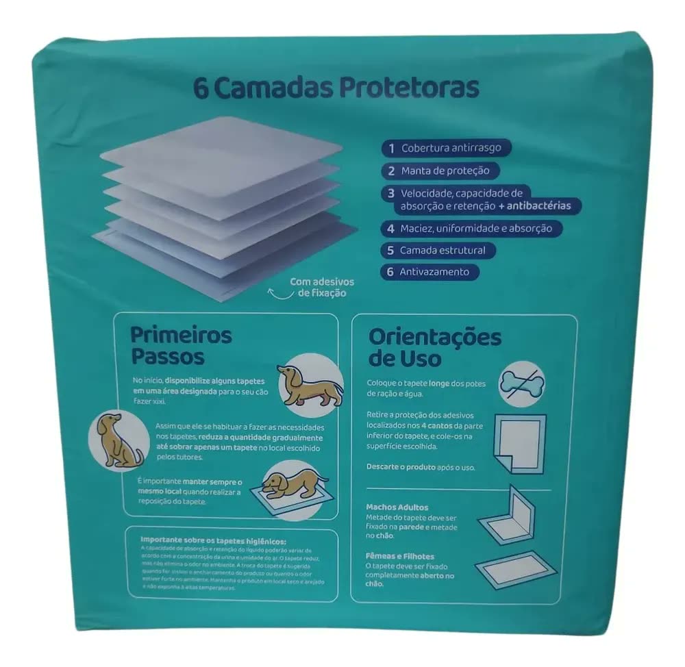 foto de Tapete Higiênico Pet Care Pads Neutro 90x60 Com 50u Unidades Neutro