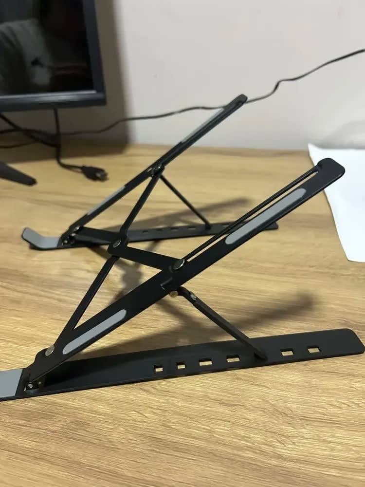 foto de Suporte de Alumínio Ajustável Dobrável para Notebook