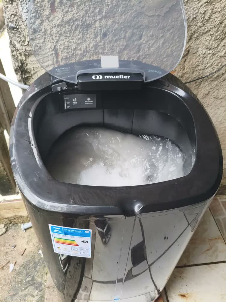 foto de Tanquinho De Lavar Roupa Mueller 20kg Não Transborda Preto