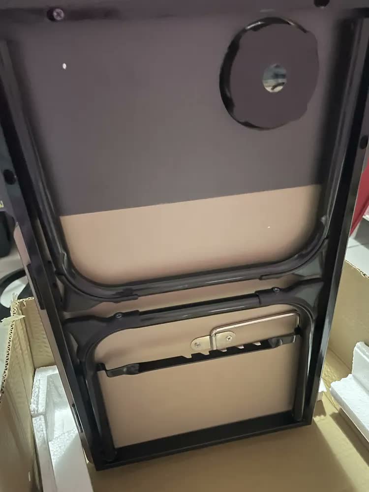 foto de Mesa Suporte Notebook Articulada Ergonômica Ajustavel Sofa Cama Mesina Home Office Preto
