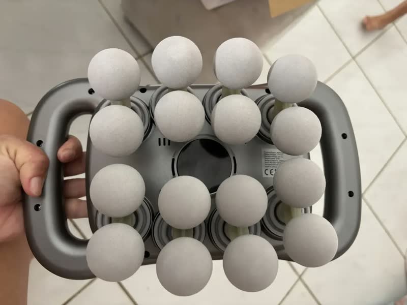 foto de Pistola Massageadora Senrise Sem Fio Com Aquecimento e 16 Cabeças, Para Alívio Muscular Profundo