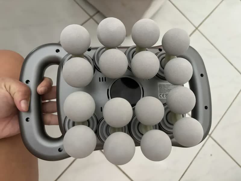 foto de Pistola Massageadora Senrise Sem Fio Com Aquecimento e 16 Cabeças, Para Alívio Muscular Profundo