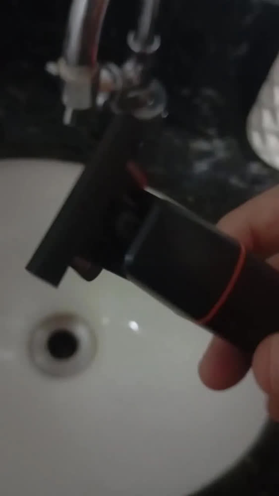 foto de Aparador De Pelos Masculino Profissional 3 Em 1 Máquina De Cortar Cabelo Barba Recarregável Lâmina De Aço Inoxidável 3 Pentes 150 Minutos