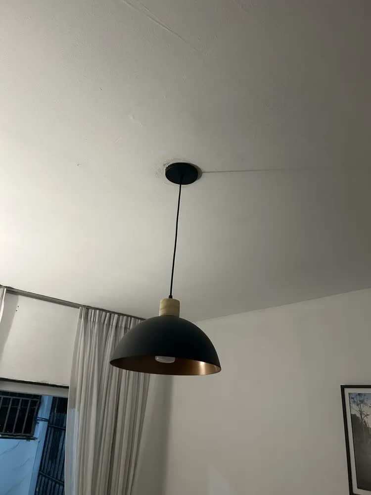 foto de Luminária Pendente Mel Alumínio Moderna Para Quarto Sala Cozinha Casa Lustre De Teto Decorativo Iluminação Residencial 110/220v Branco