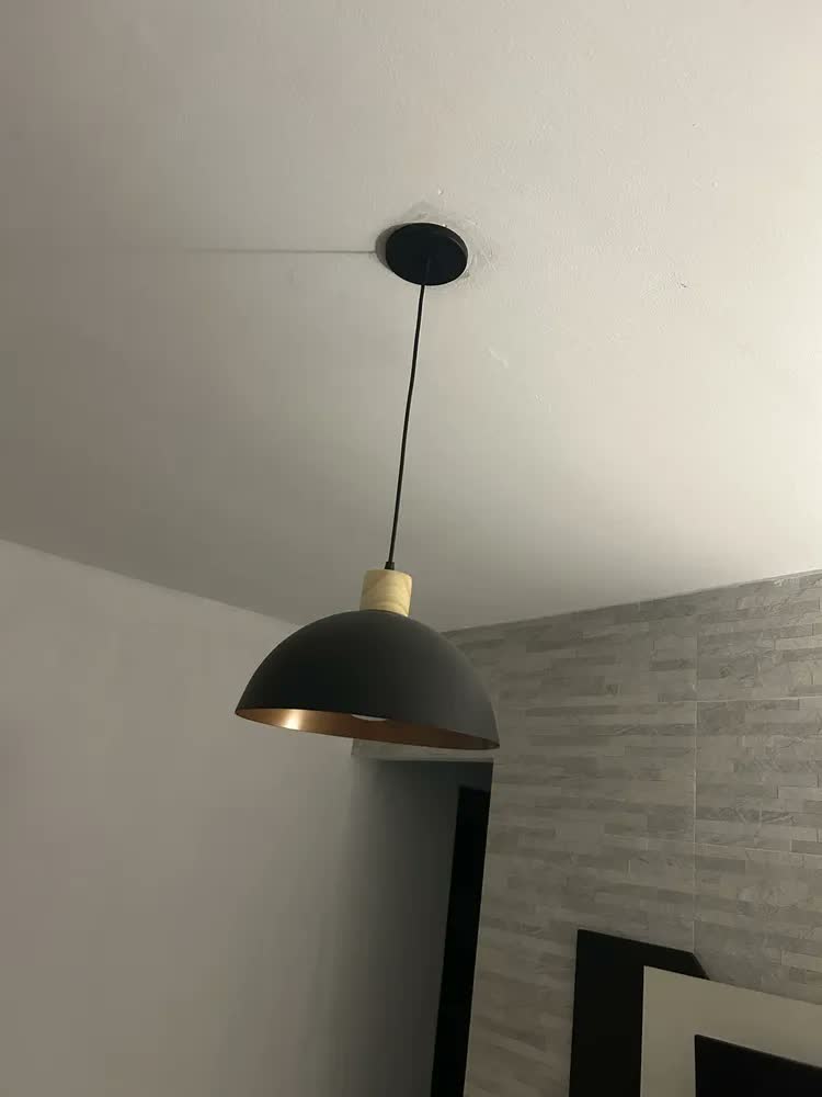 foto de Luminária Pendente Mel Alumínio Moderna Para Quarto Sala Cozinha Casa Lustre De Teto Decorativo Iluminação Residencial 110/220v Branco