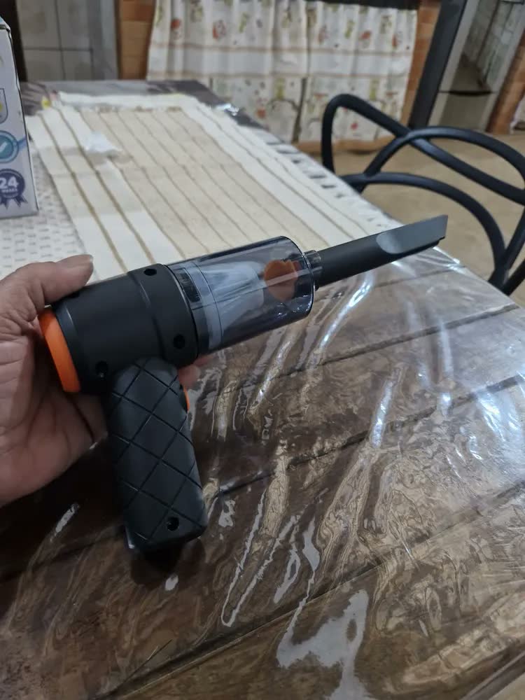 foto de Mini Aspirador De Pó 2 Em 1 Portátil Recarregável Sem Fio