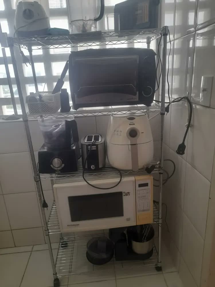 foto de Estante Aço Inox 5 Prateleira Industrial Cozinha 1,55m