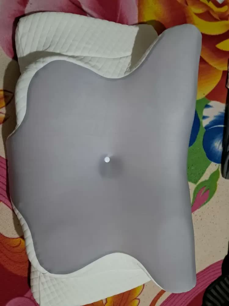 foto de Travesseiro Cervical Ergonômico Borboleta SunRise de Memory Foam, com Suporte Dupla Altura e Capa Lavável