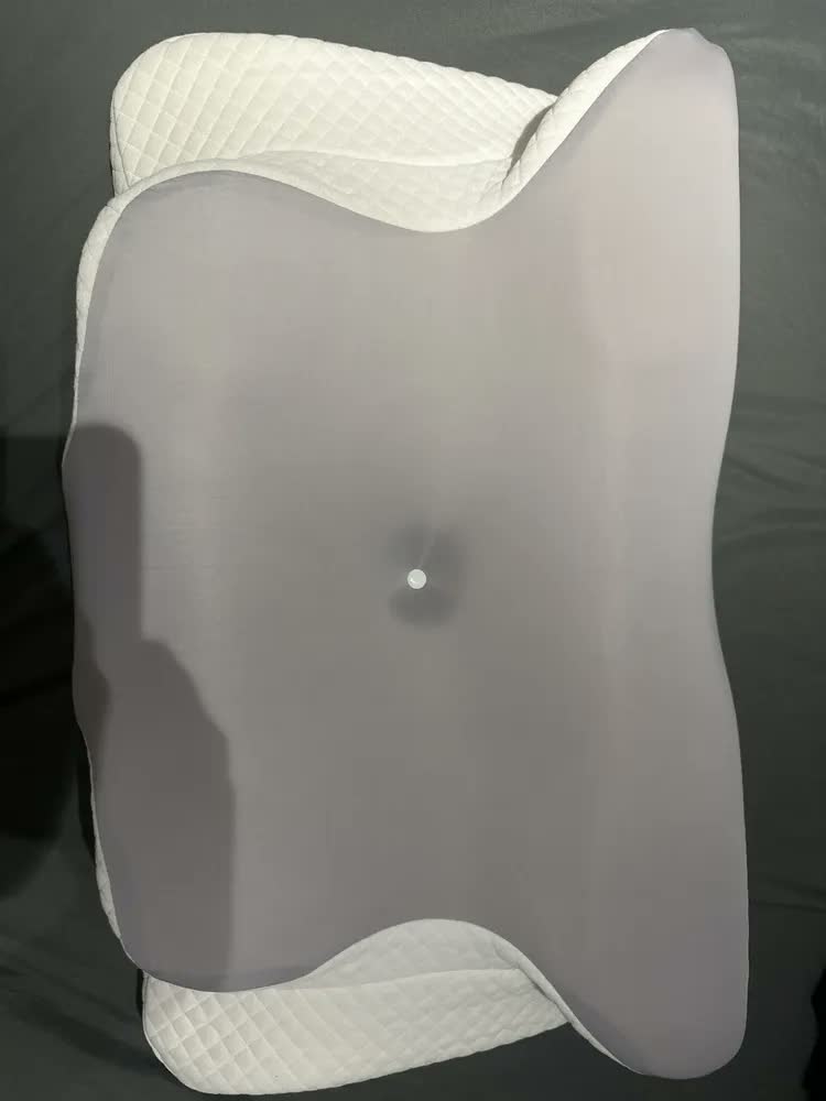 foto de Travesseiro Cervical Ergonômico Borboleta SunRise de Memory Foam, com Suporte Dupla Altura e Capa Lavável