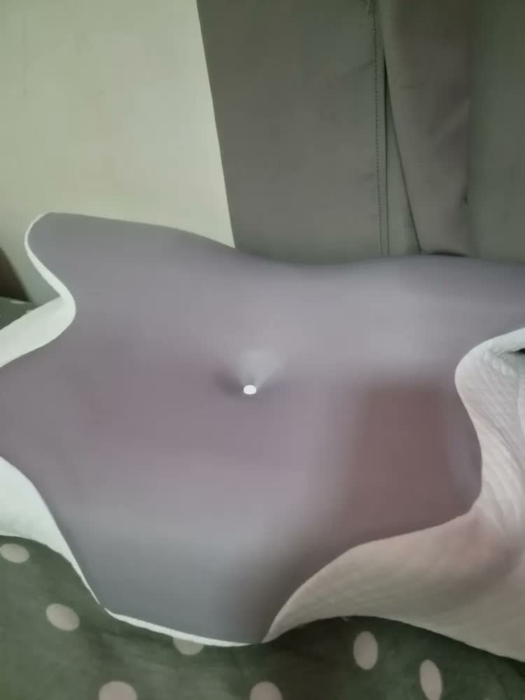 foto de Travesseiro Cervical Ergonômico Borboleta SunRise de Memory Foam, com Suporte Dupla Altura e Capa Lavável