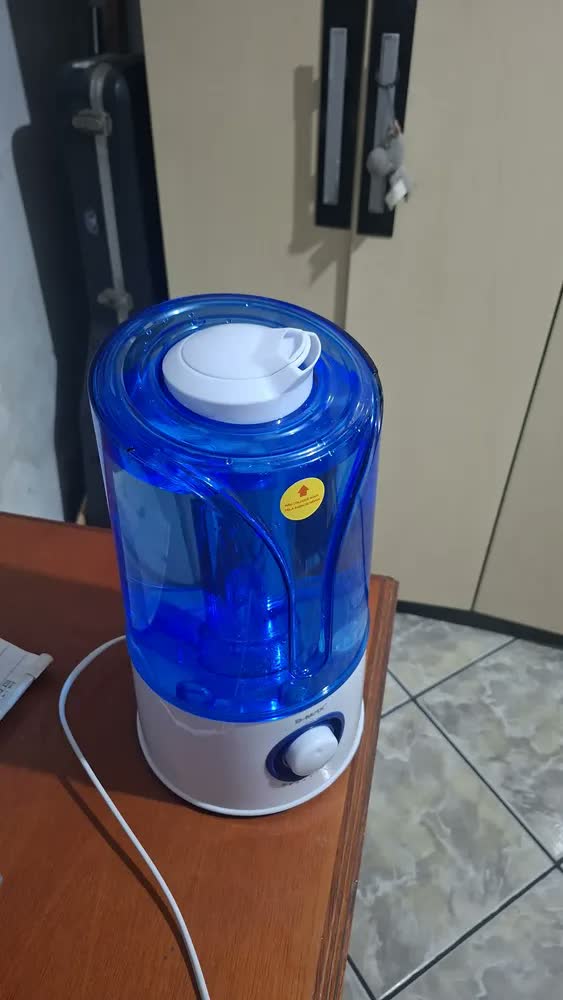 foto de Umidificador Ultrassônico Grande 3,5l Luminária Led Bivolt Cor Azul