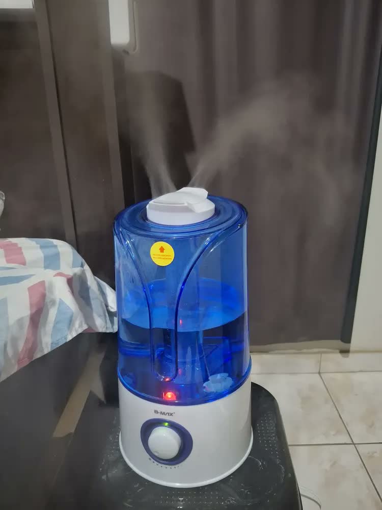 foto de Umidificador Ultrassônico Grande 3,5l Luminária Led Bivolt Cor Azul