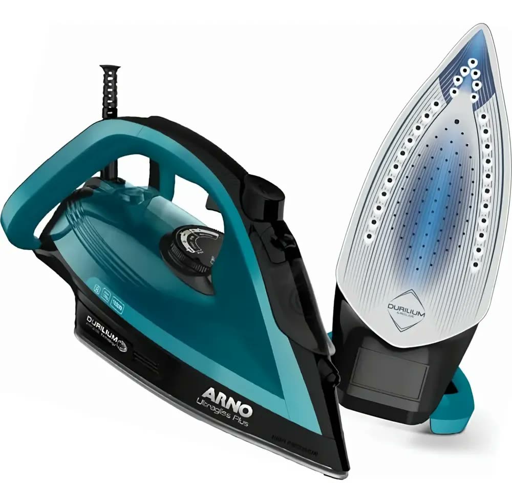 Ferro Vapor Arno Ultragliss Plus Base Durilium 1520w Azul Cor Azul E Preto 110v
