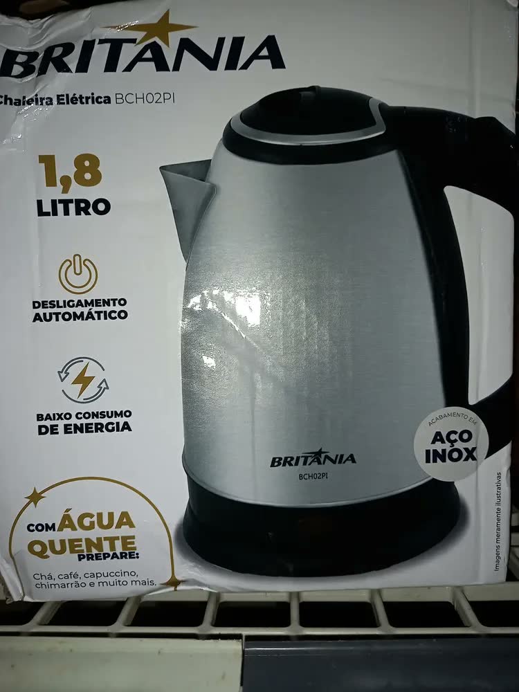 foto de Chaleira Elétrica 1,80 Britanea 220v Cor Prata