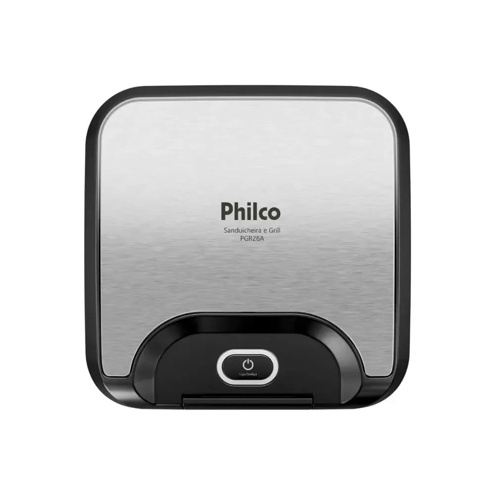 Sanduicheira E Grill Philco 2 Em 1 Inox 800w Pgr26a Preto