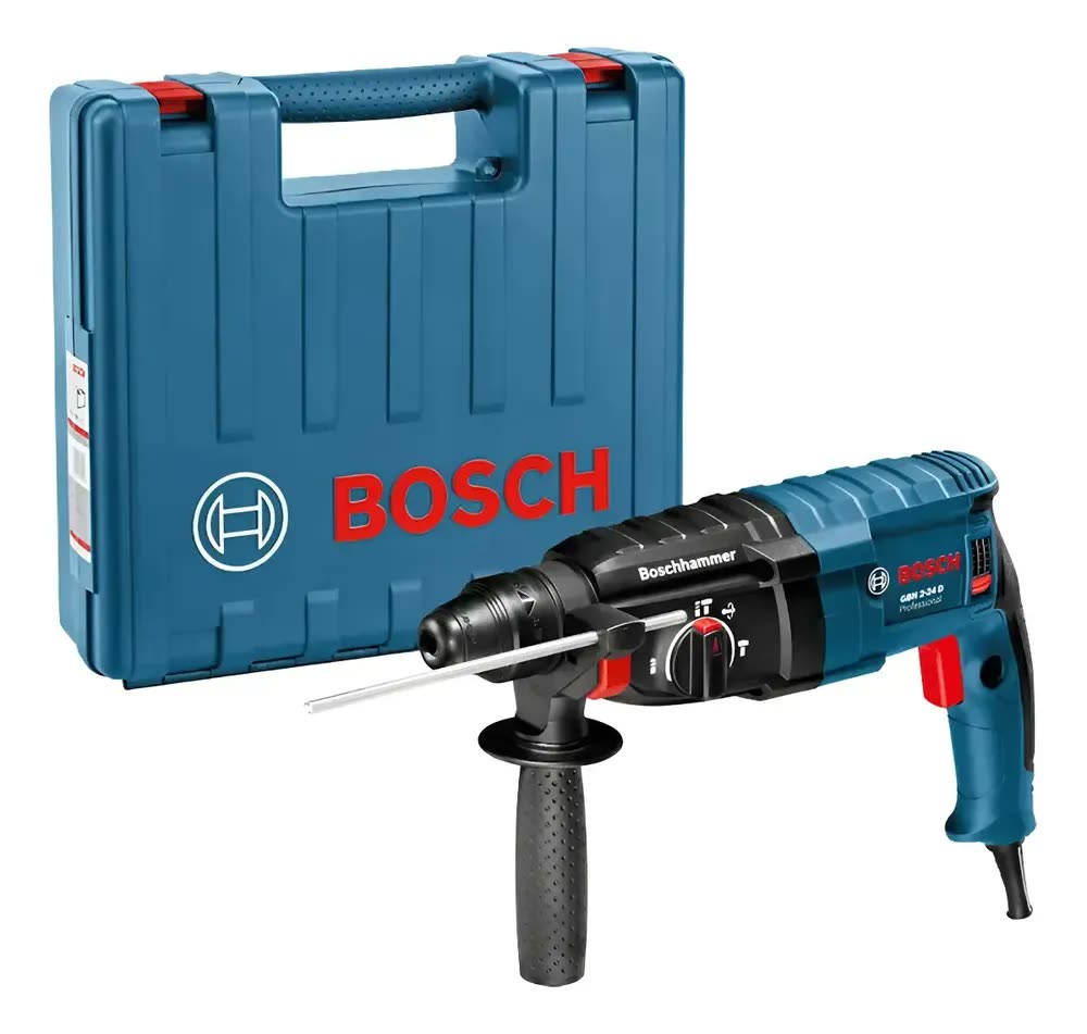 Martelete Rompedor Perfurador 820w Bosch Gbh 2-24d Cor Azul