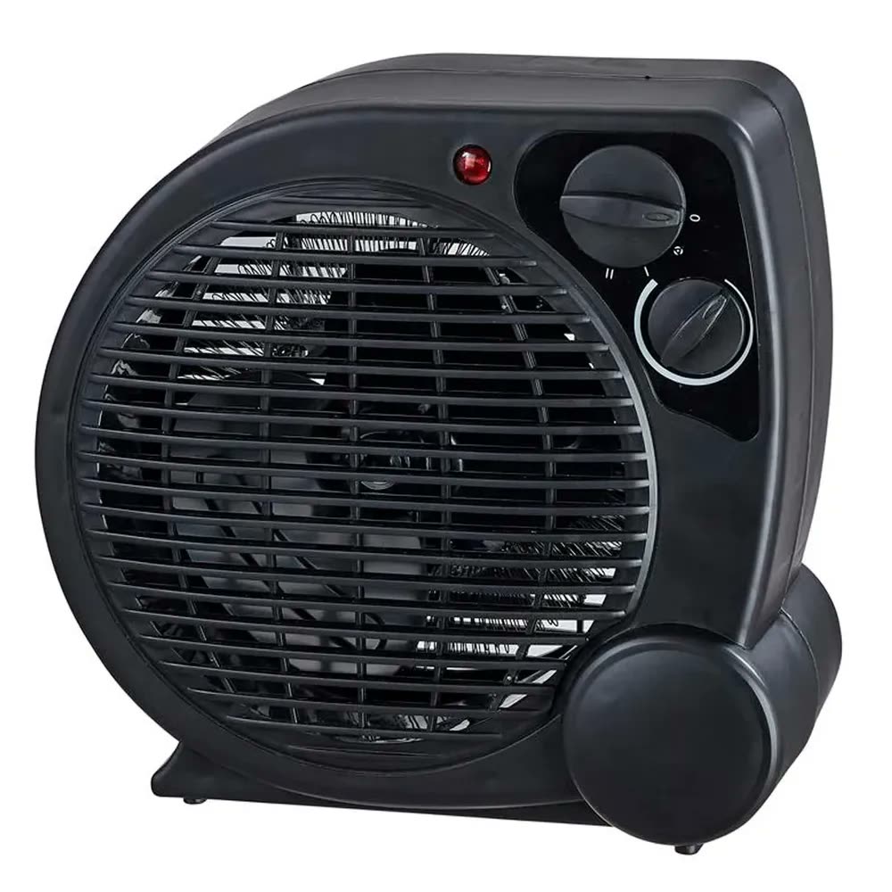 Aquecedor Elétrico 110v Portátil A Ar Ventilador Quente Preto Aq04 - Mimo Style