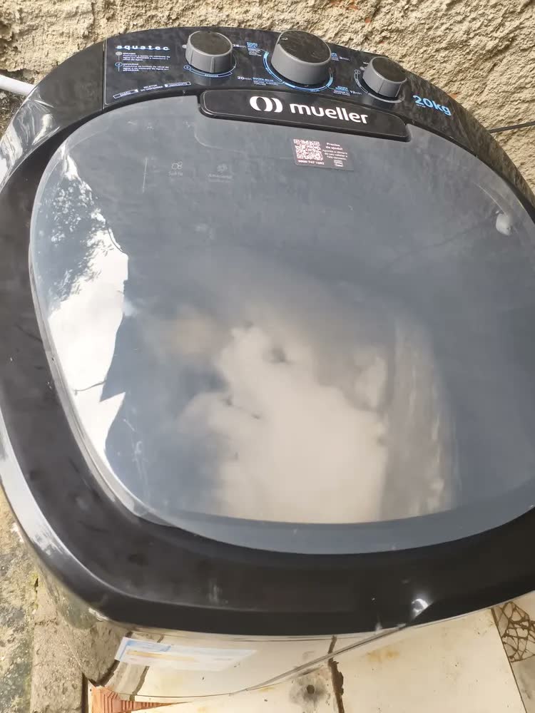foto de Tanquinho De Lavar Roupa Mueller 20kg Aquatec Não Transborda Branco