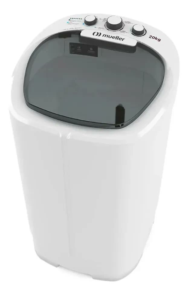 Tanquinho De Lavar Roupa Mueller 20kg Aquatec Não Transborda Branco
