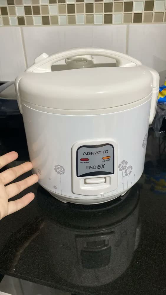 foto de Panela Elétrica De Arroz Riso Pa6x Agratto Cor Branco Frequência 60 Hz