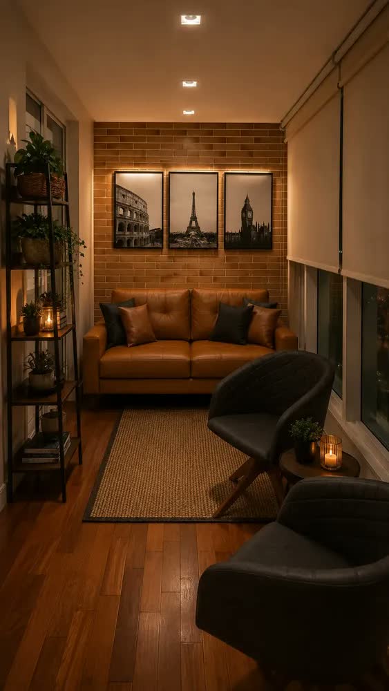 foto de VASAGLE Estante de Livros Estreita, Prateleira de 5 Níveis, Estilo Industrial para Sala, Escritório, Cozinha, Marrom e Preto