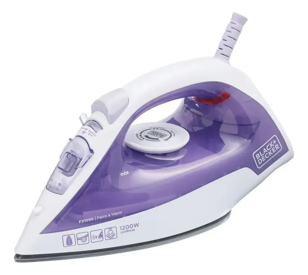 foto de Ferro De Passar Roupa A Vapor Black+decker Fx1050 1200w
