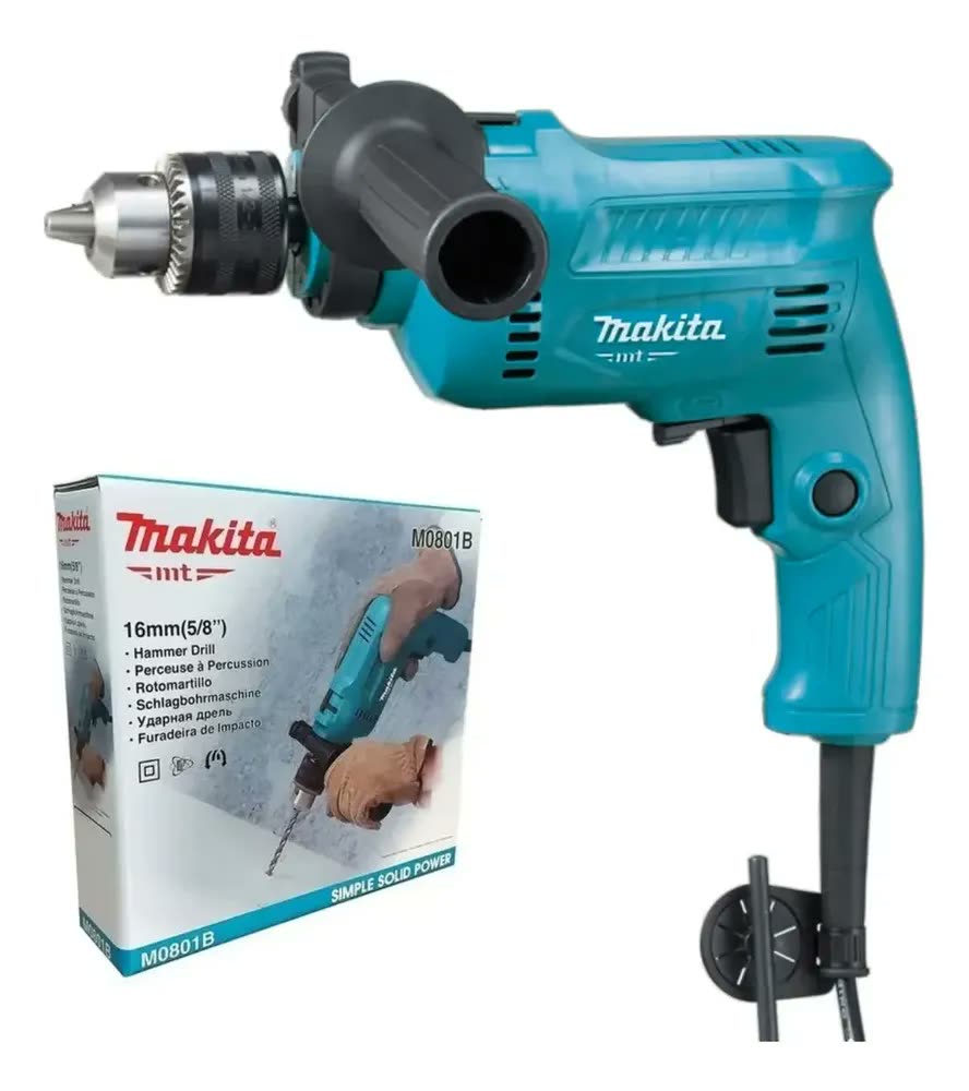 Furadeira De Impacto Profissional 1/2. M0801b Makita Cor Azul Frequência 60hz