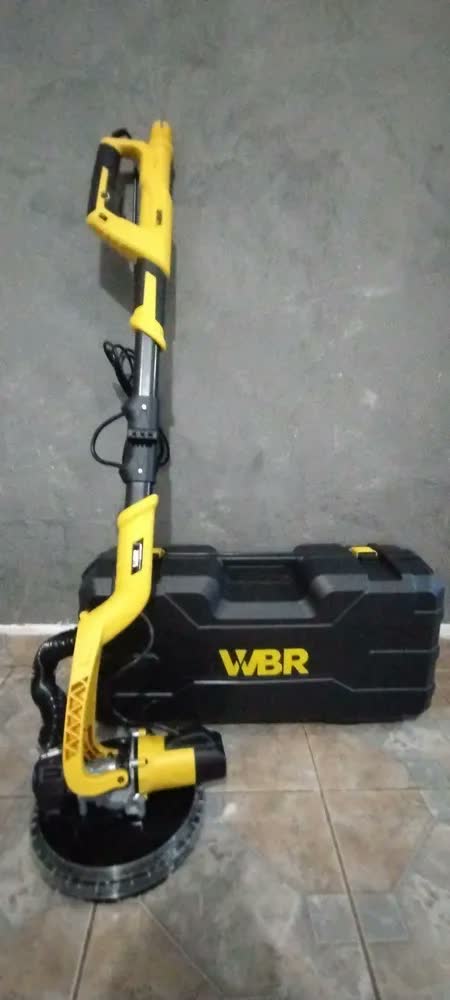 foto de Lixadeira De Teto E Parede C/ Led 127v 60hz 750w - Wbr Cor Amarelo