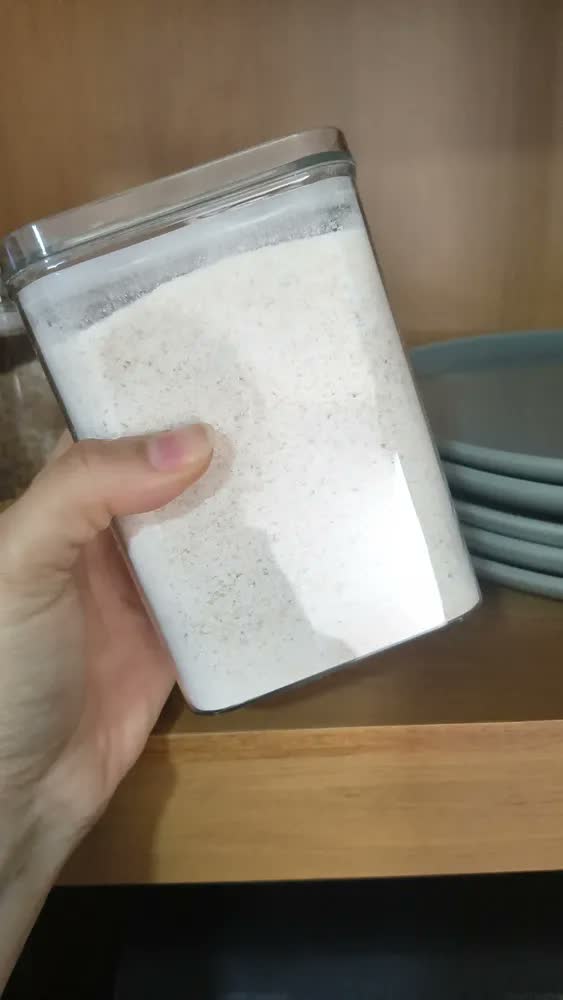 foto de Kit 4 Potes Herméticos 1 Litro Porta Mantimentos De Cozinha Trasnparente