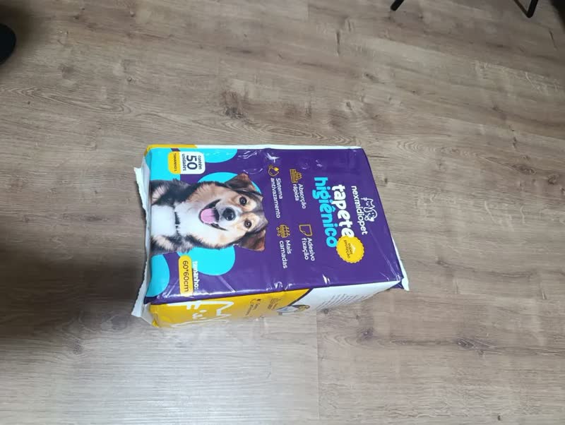 foto de Tapete Higiênico 60x60cm 50 Unidades Descartável Cachorro Cão Pet Fralda Manta Absorvente Nexmidiopet