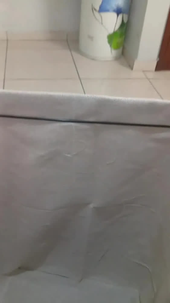 foto de Cesto Organizador De Roupa Suja Bambu 72l Dobrável Grande Bambu