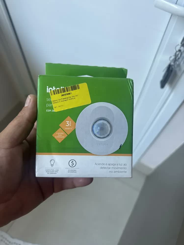 foto de Sensor de Presença Intelbras Para Teto com Fotocélula, Branco
