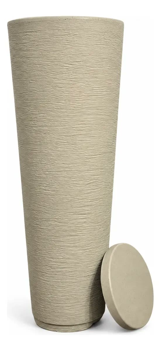 Vaso De Planta Decorativo Alto 60cm Grande Luxo Textura