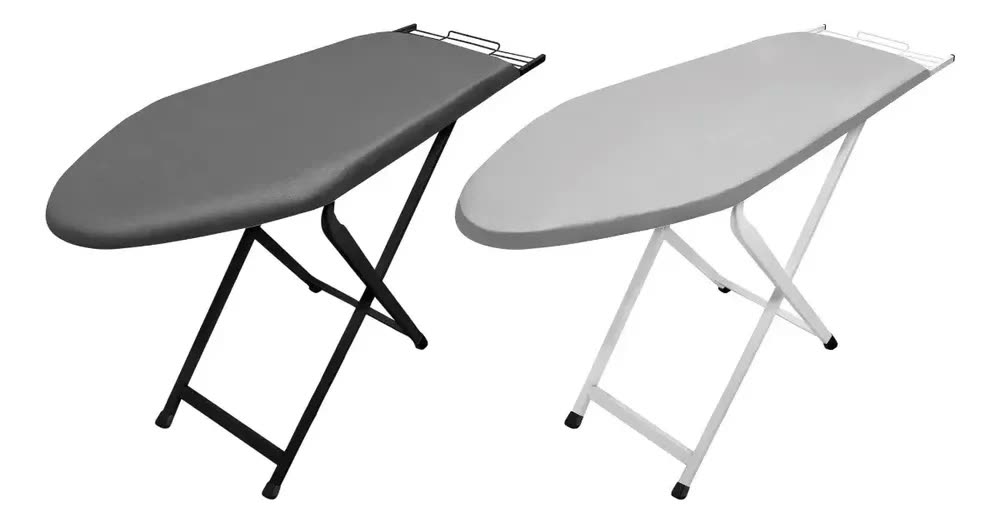 Tábua De Passar Roupa Suprema Passadeira Grande Jumbo Açomix Cor Preto Liso