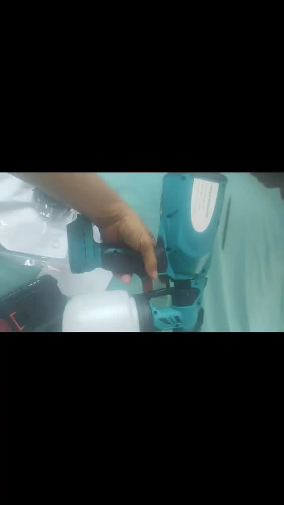 foto de Pistola De Pintura Pulverizadora Pinto Sem Fi 2 Bateria 48v