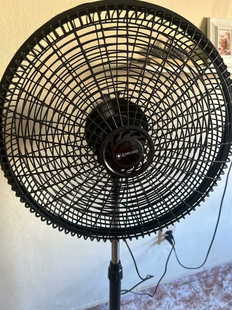 foto de Ventilador De Coluna Pedestal 5 Pás 50cm 3 Velocidades 50 Cm Preto Plástico 5