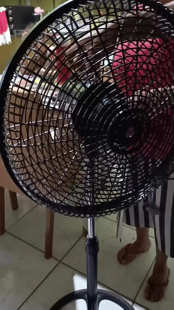 foto de Ventilador De Coluna Pedestal 5 Pás 50cm 3 Velocidades 50 Cm Preto Plástico 5