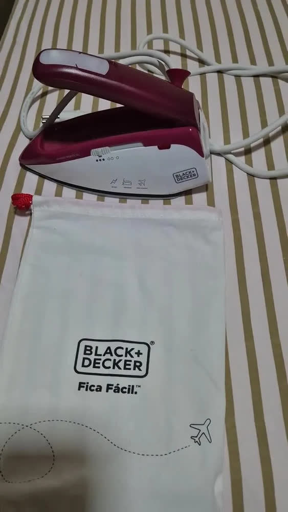 foto de Ferro De Viagem Portátil Bivolt A Vapor Para Roupa Mini Ferro Dobrável A Vapor A Seco De Passar Roupa Leve Compacto Pequeno Bivolt