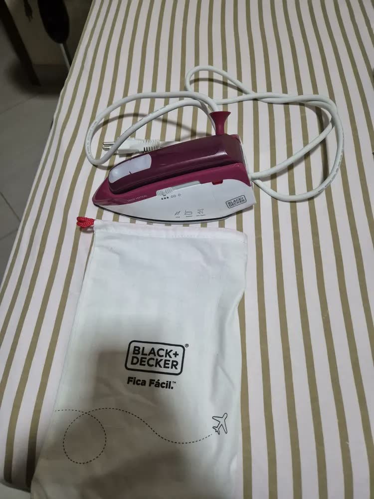 foto de Ferro De Viagem Portátil Bivolt A Vapor Para Roupa Mini Ferro Dobrável A Vapor A Seco De Passar Roupa Leve Compacto Pequeno Bivolt
