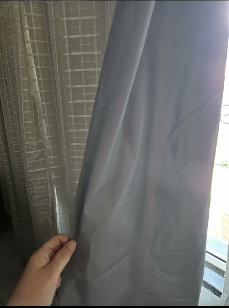 foto de Cortina Blackout Pvc Voil 2,80x2,30m Sala E Quarto Cinza