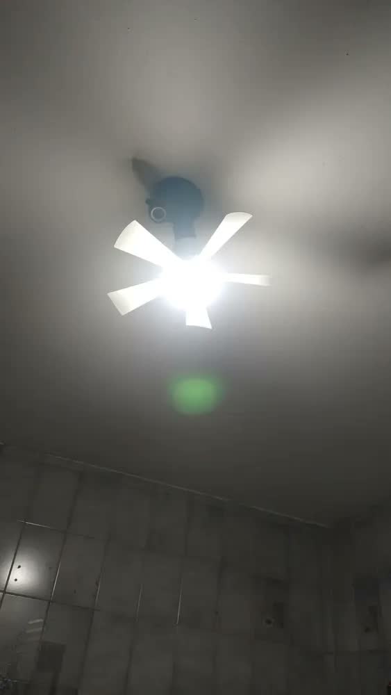 foto de Shawty Lâmpada Ventilador Teto Silencioso Com Controle Remoto 3 Velocidades Timer 3 Níveis De Luz Led Ideal Quarto Sala Cozinha Escritório