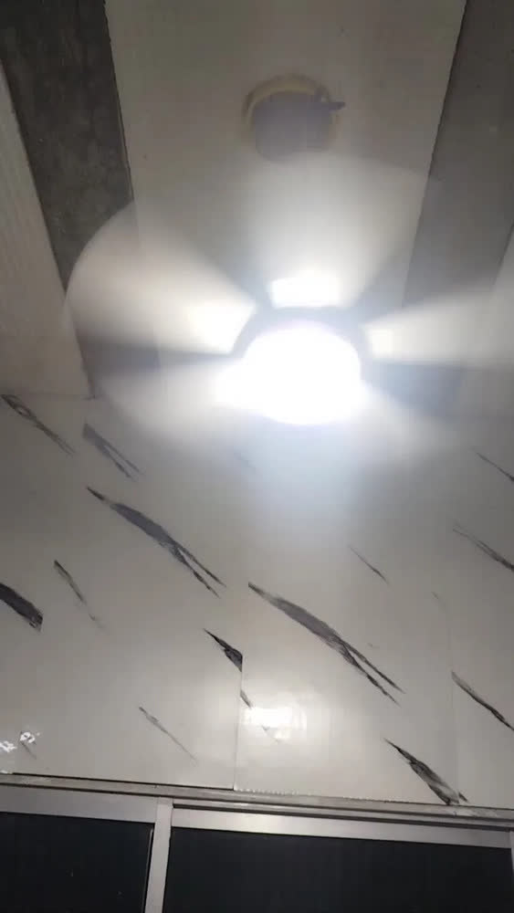 foto de Shawty Lâmpada Ventilador Teto Silencioso Com Controle Remoto 3 Velocidades Timer 3 Níveis De Luz Led Ideal Quarto Sala Cozinha Escritório