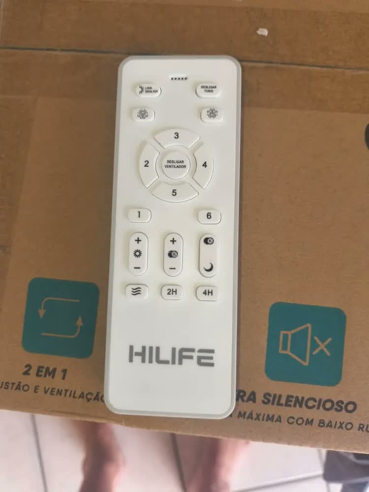 foto de Ventilador De Teto Hilife 132cm Com Led Cct Dimerizável Silencioso Controle Remoto