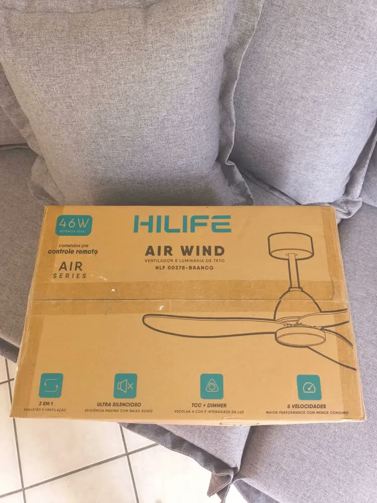 foto de Ventilador De Teto Hilife 132cm Com Led Cct Dimerizável Silencioso Controle Remoto