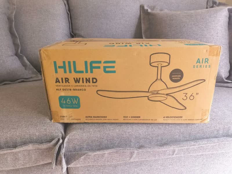 foto de Ventilador De Teto Hilife 132cm Com Led Cct Dimerizável Silencioso Controle Remoto