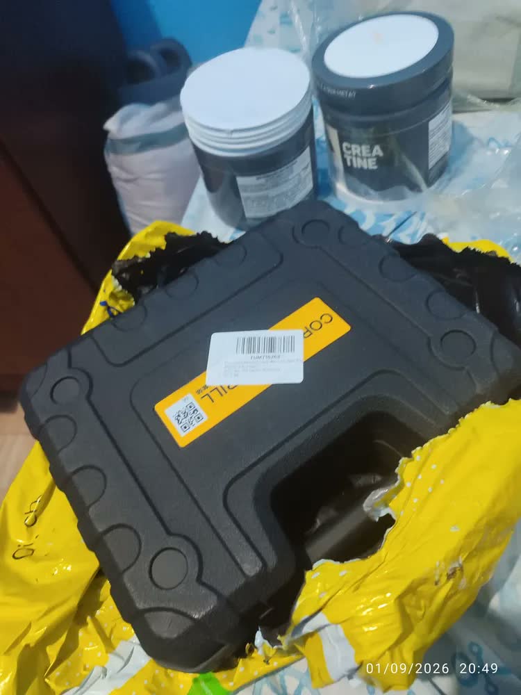 foto de Furadeira Parafusadeira 48v Lítio Sem Fio, Maleta E Acessóri